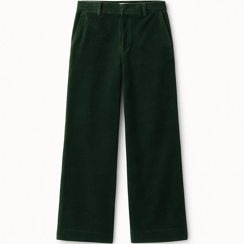 Corduroy Wide-Leg Trousers - Heathenor Pants