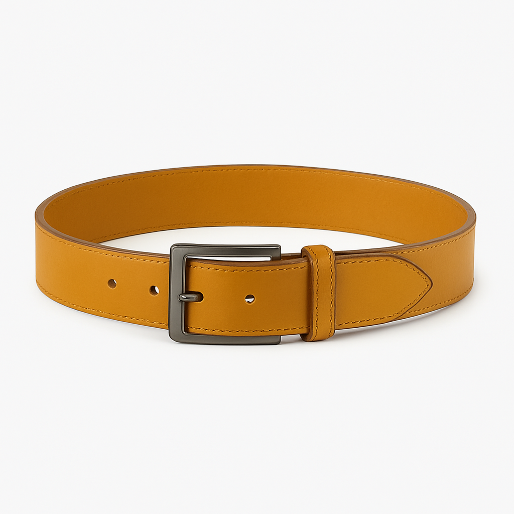 Leather Saffron Belt - Heathenor Belts