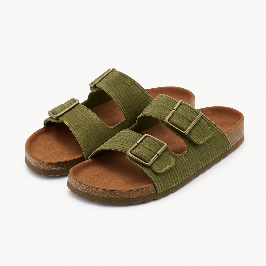 Olive Cord Sandals - Heathenor Shoes