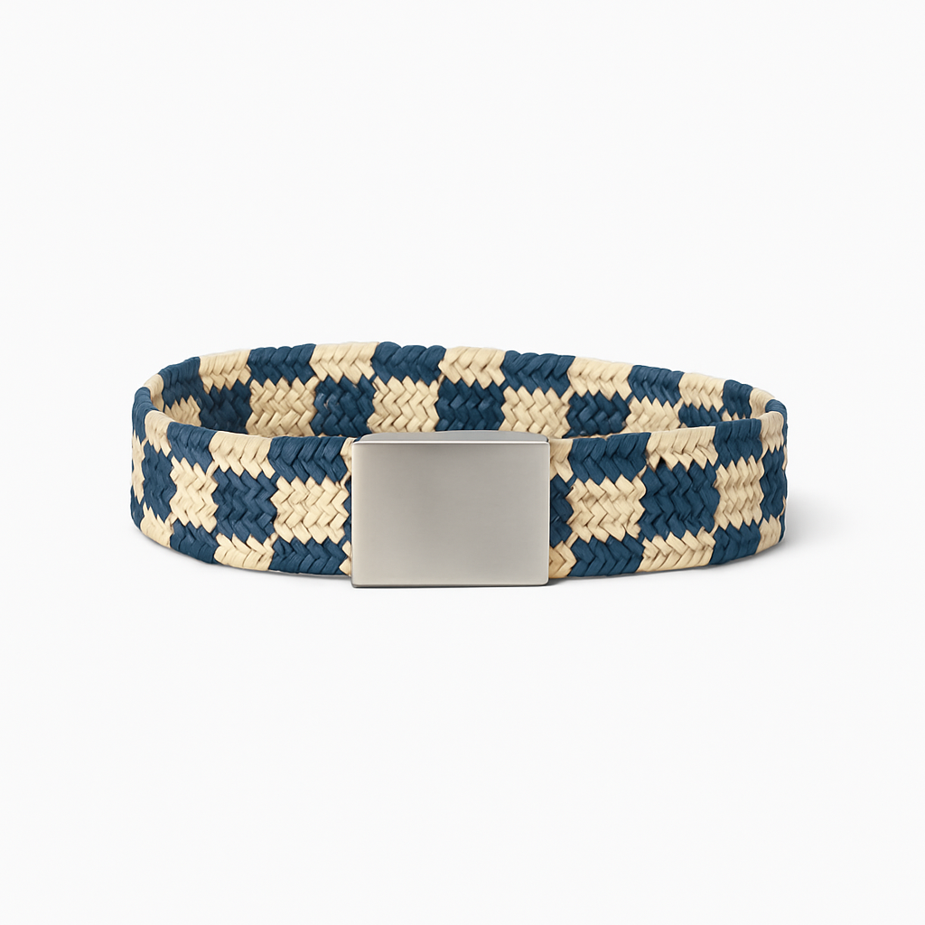 Raffia Checkered Belt - Heathenor Belts