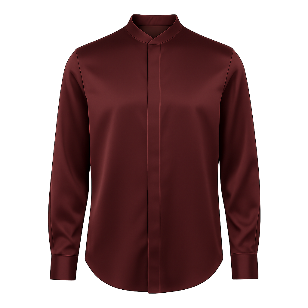 Silk Mandarin Shirt - Heathenor Shirts